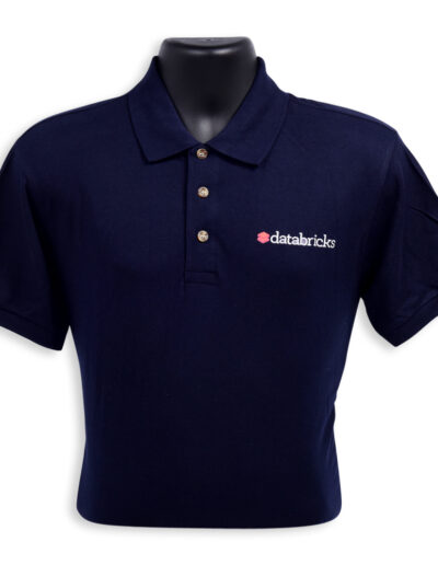 databricks custom black polo tshirt